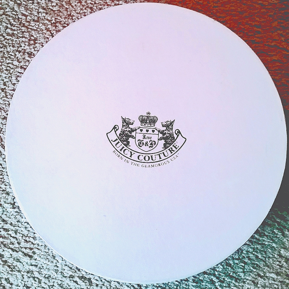 Vintage Juicy Couture Round Gift Box and Bag